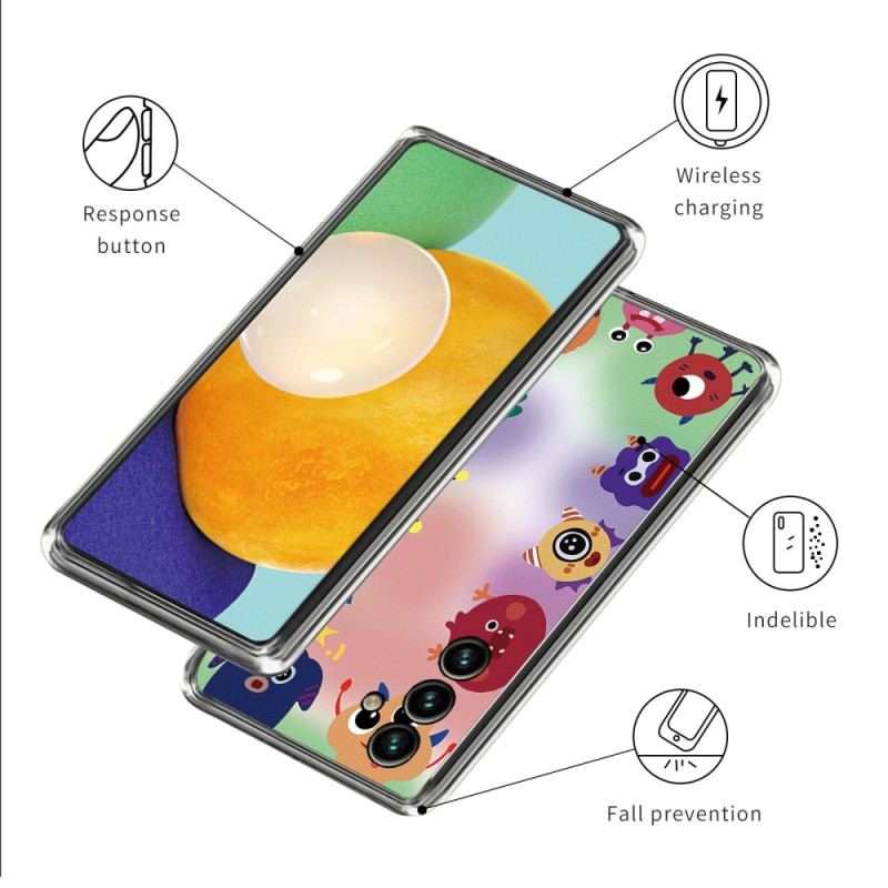 Mobilcover Samsung Galaxy A14 / A14 5G Fleksible Små Monstre