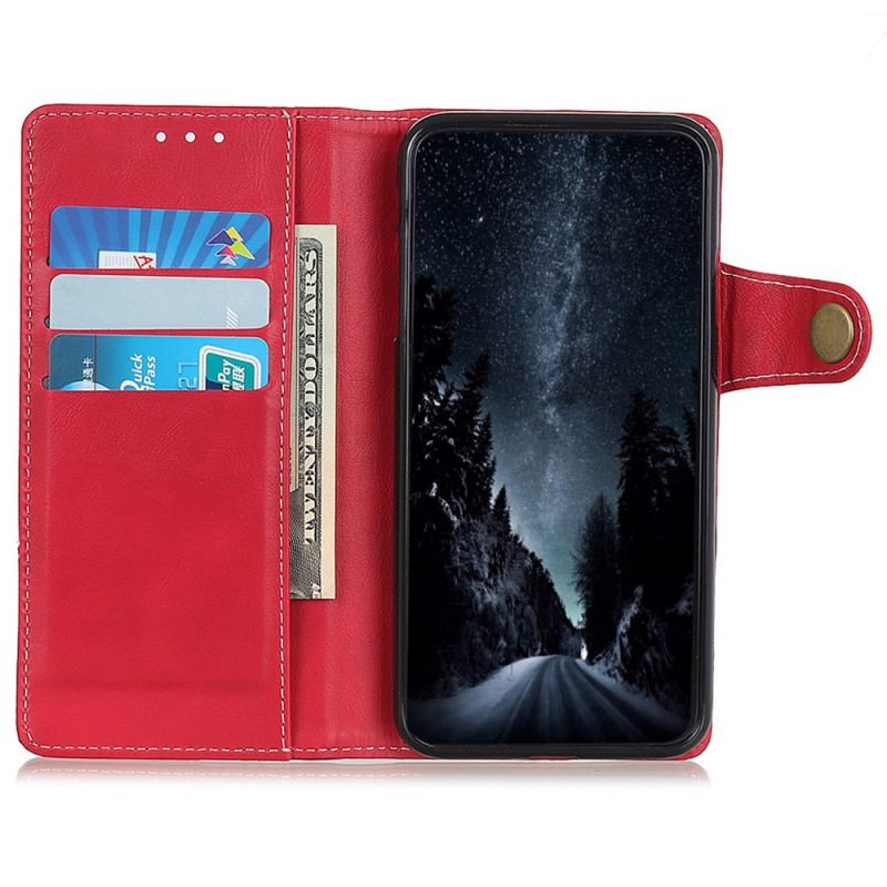 Flip Cover Sony Xperia Pro-I Kunstnerisk Syningsknap