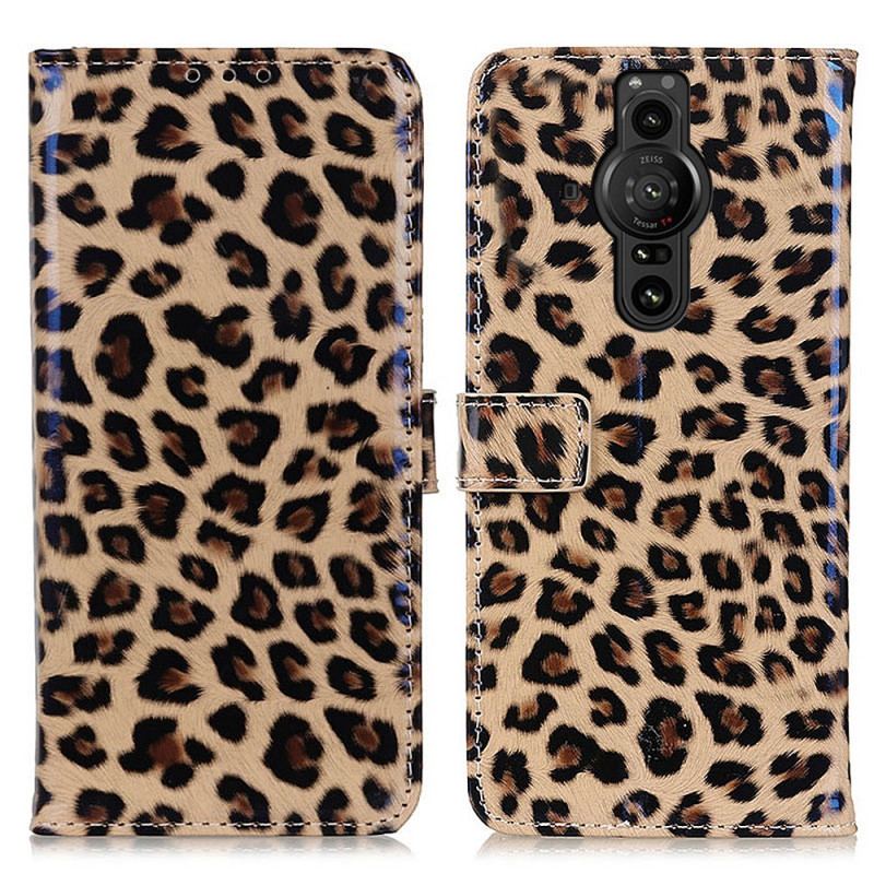 Læder Cover Sony Xperia Pro-I Leopard