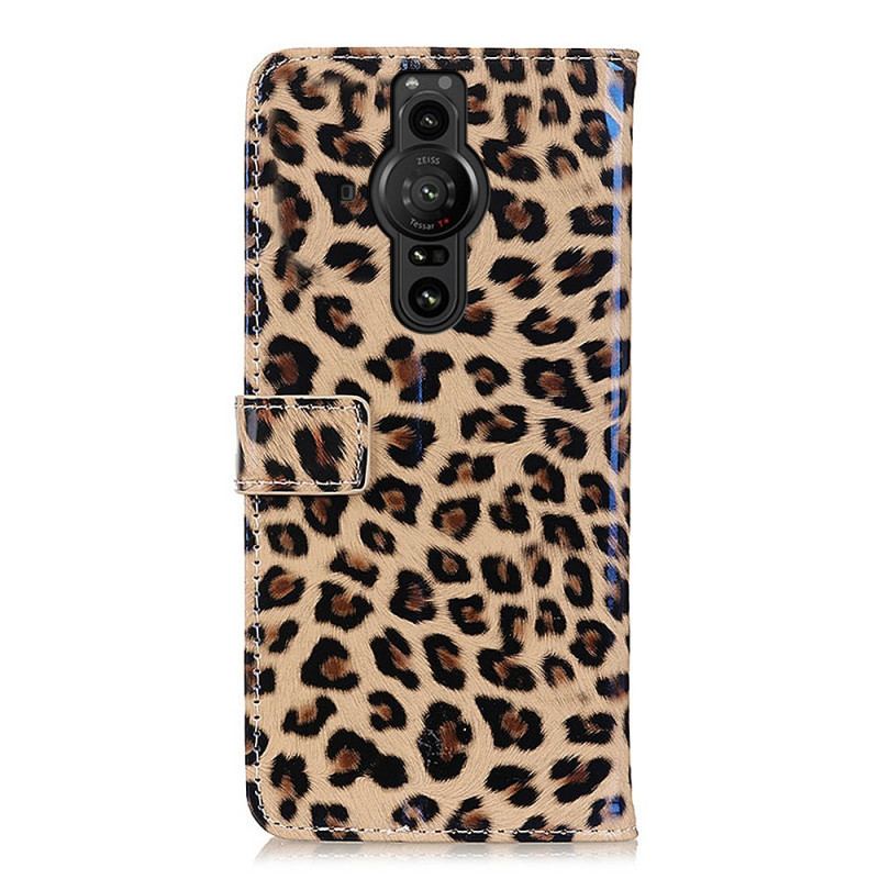 Læder Cover Sony Xperia Pro-I Leopard