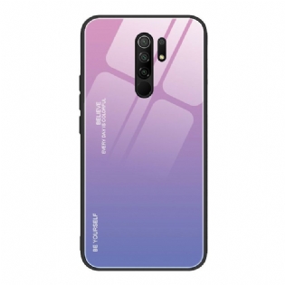 Cover Xiaomi Redmi 9 Hærdet Glas Vær Dig Selv