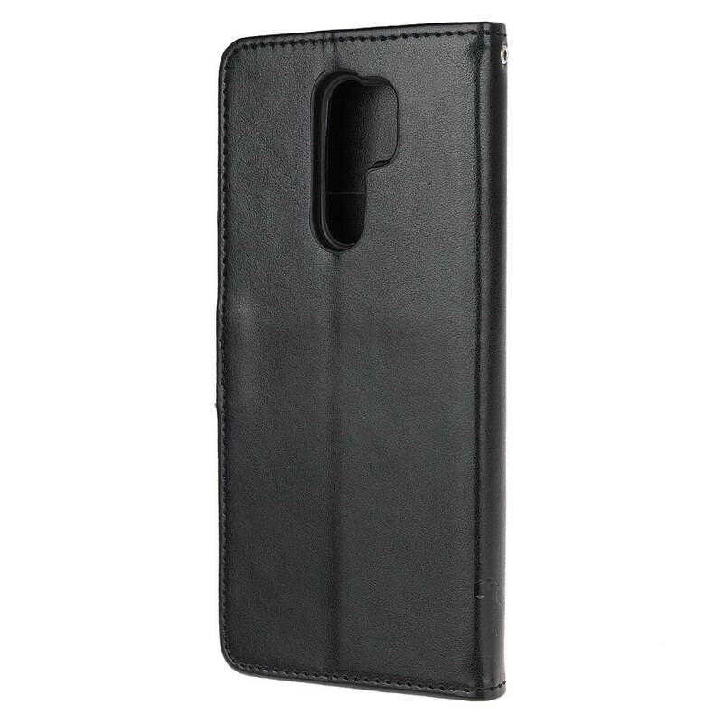 Flip Cover Xiaomi Redmi 9 Asiatiske Sommerfugle Og Blomster