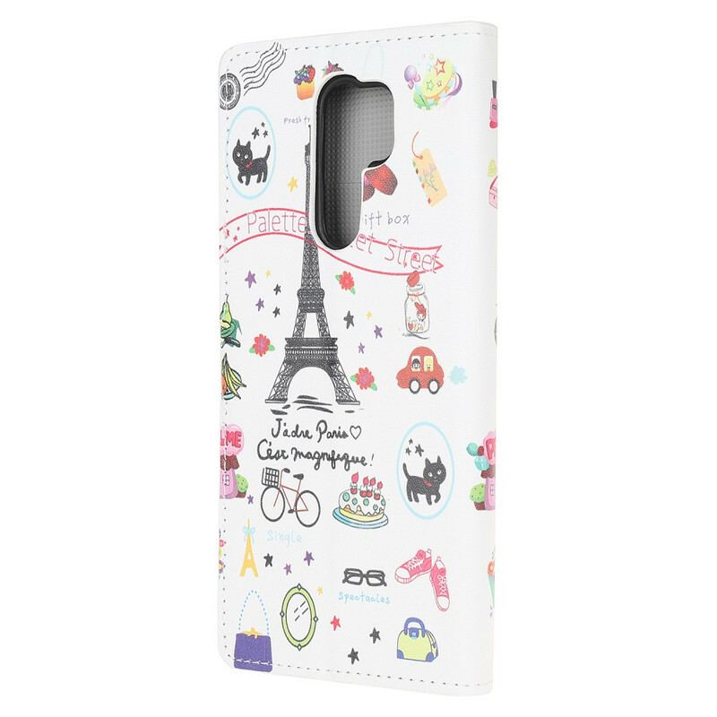 Flip Cover Xiaomi Redmi 9 Jeg Elsker Paris