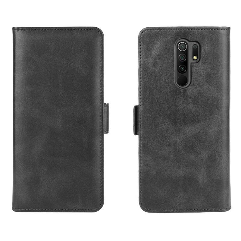 Flip Cover Xiaomi Redmi 9 Læder Cover Dobbelt Klap