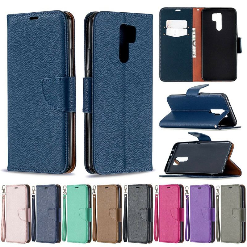 Flip Cover Xiaomi Redmi 9 Læder Cover Litchi Rabat Oblique