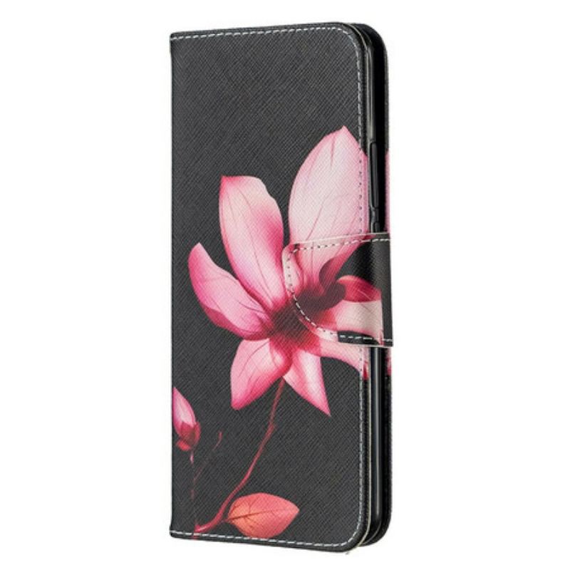 Flip Cover Xiaomi Redmi 9 Lyserød Blomst