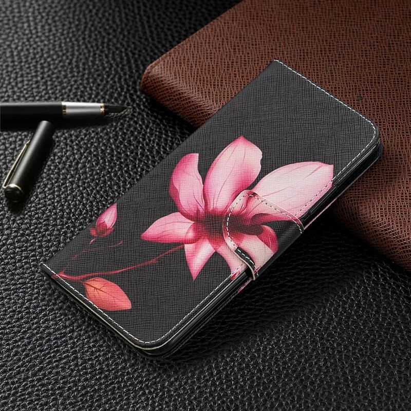 Flip Cover Xiaomi Redmi 9 Lyserød Blomst