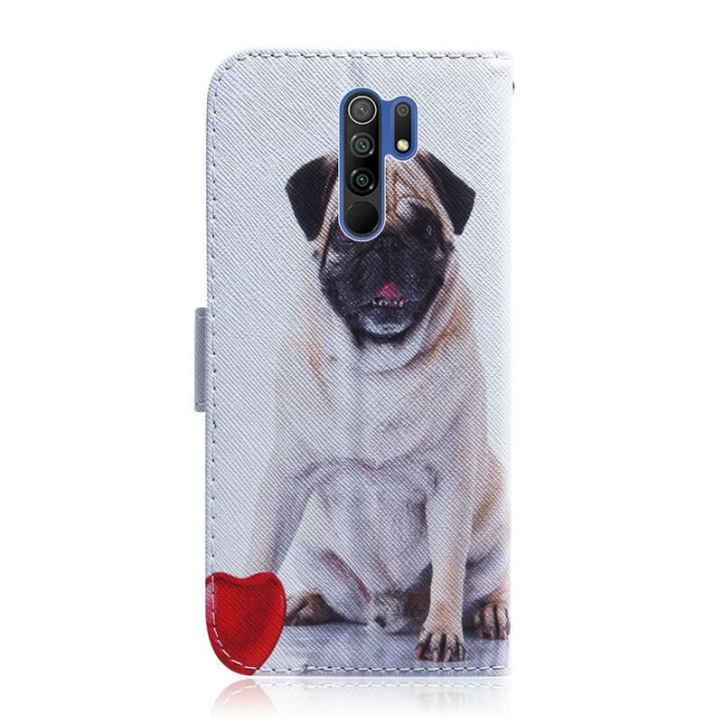 Flip Cover Xiaomi Redmi 9 Mops Hund