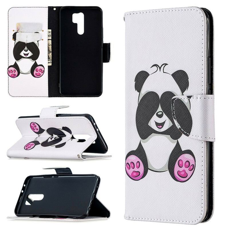 Flip Cover Xiaomi Redmi 9 Panda Sjov