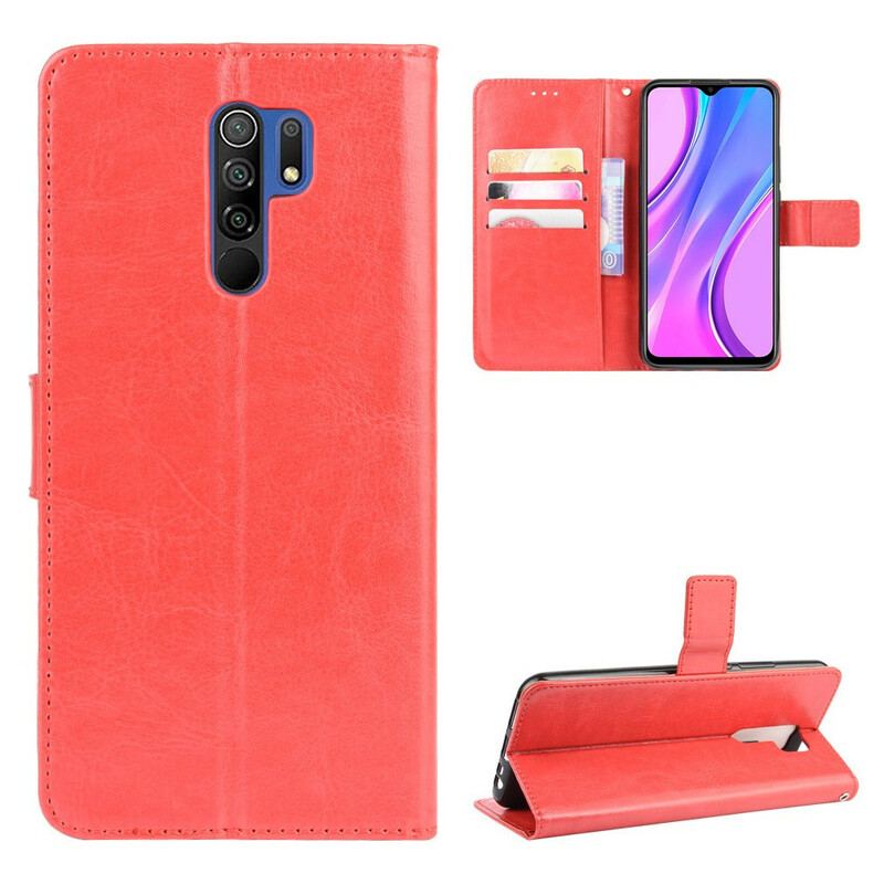 Flip Cover Xiaomi Redmi 9 Prangende Kunstlæder