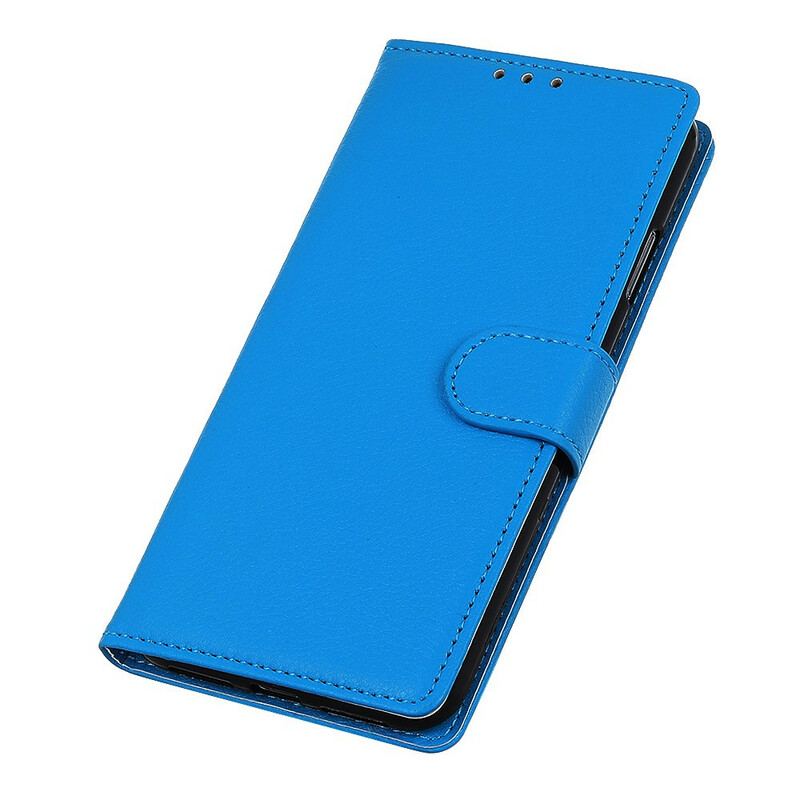 Flip Cover Xiaomi Redmi 9 Premium Litchi-lædereffekt