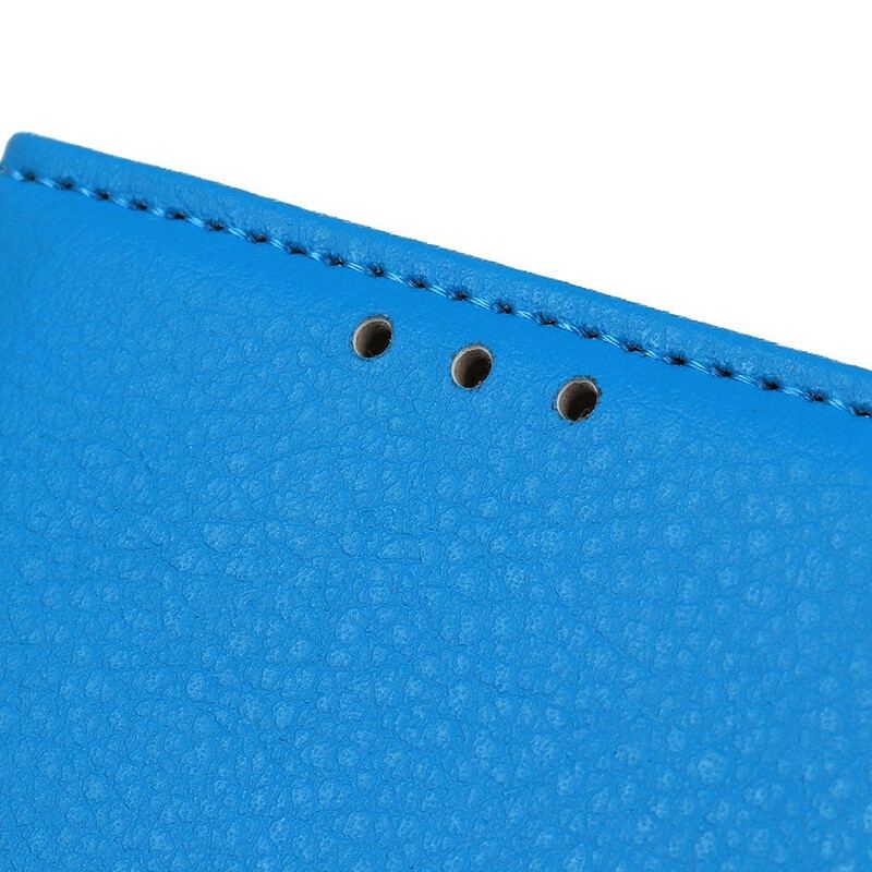 Flip Cover Xiaomi Redmi 9 Premium Litchi-lædereffekt