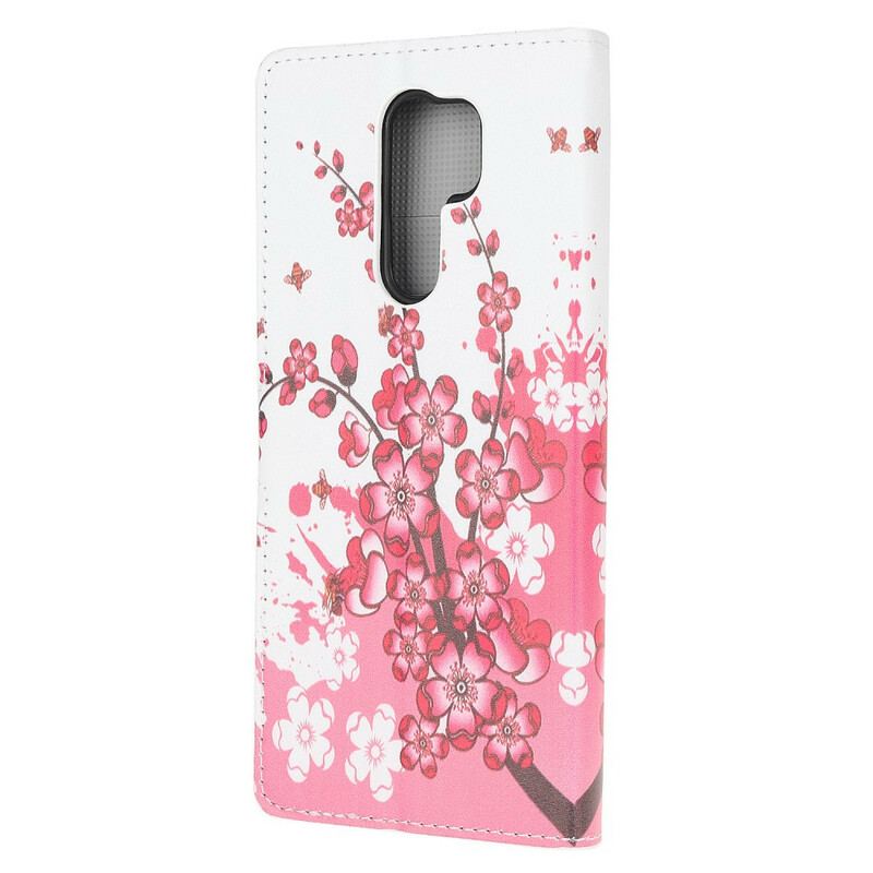 Flip Cover Xiaomi Redmi 9 Tropiske Blomster