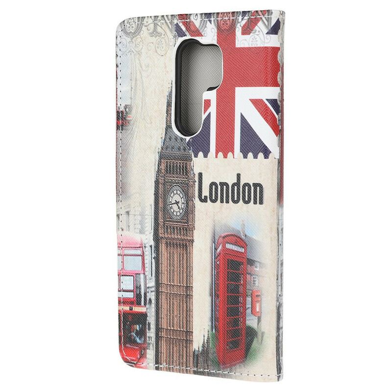 Læder Cover Xiaomi Redmi 9 London Liv