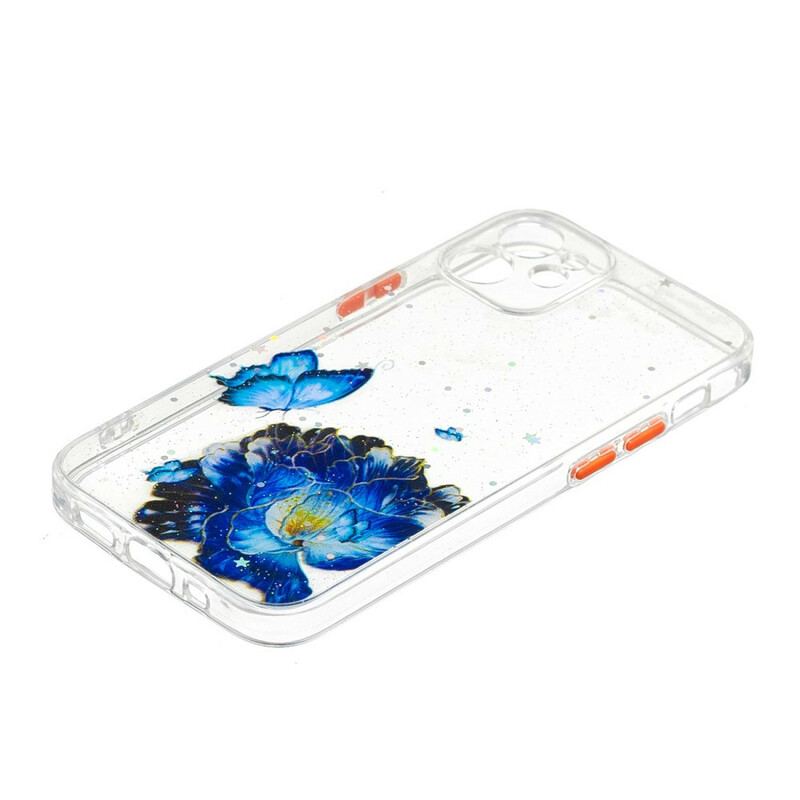 Cover iPhone 12 Mini Blomstersommerfuglehybrid