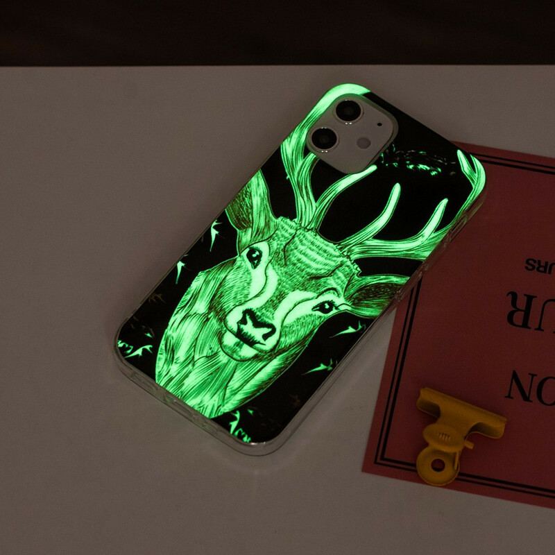 Cover iPhone 12 Mini Fluorescerende Majestic Deer