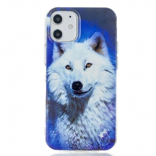 Cover iPhone 12 Mini Fluorescerende Wolf Series