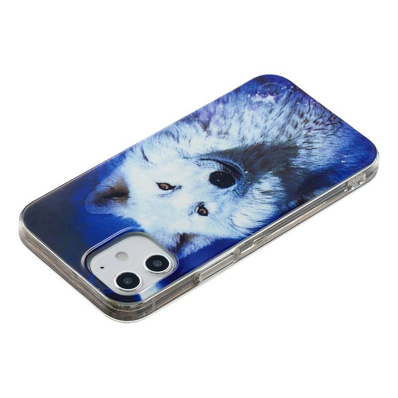 Cover iPhone 12 Mini Fluorescerende Wolf Series