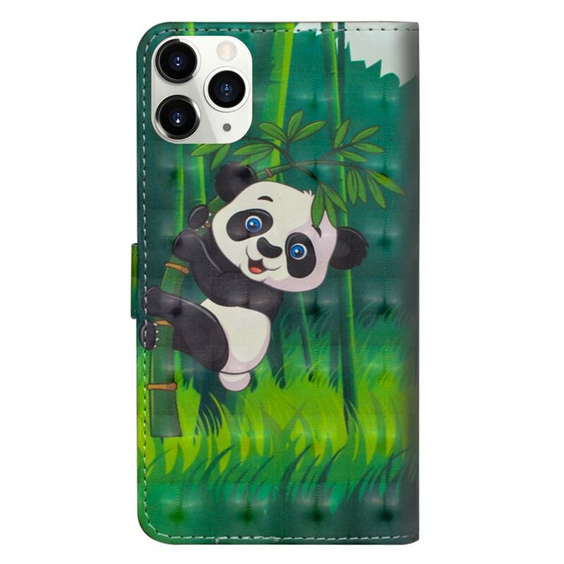 Flip Cover iPhone 12 Mini Panda Og Bambus