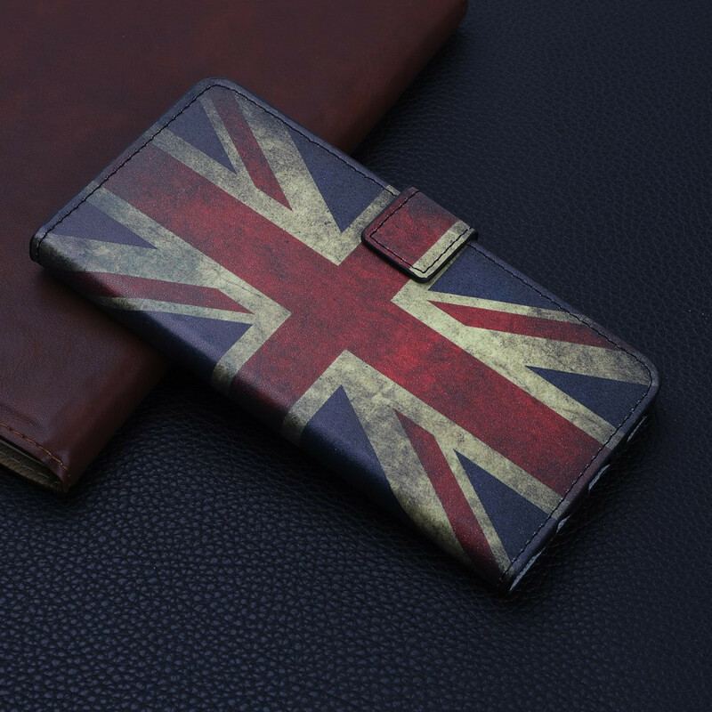 Læder Cover iPhone 12 Mini England Flag