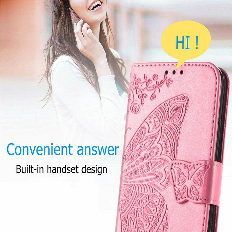 Flip Cover Xiaomi Mi 11 Ultra Halve Sommerfugle