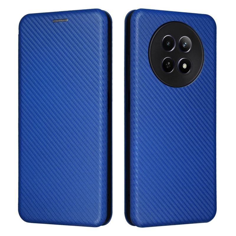 Læder Cover Realme 12 / 12x 5g Telefon Etui Kulfiber