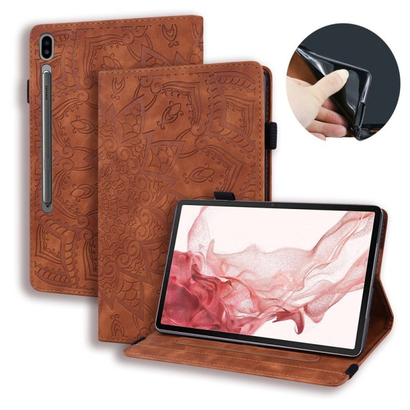 Case Samsung Galaxy Tab S9 Fe Plus Telefon Etui Blomstermønster