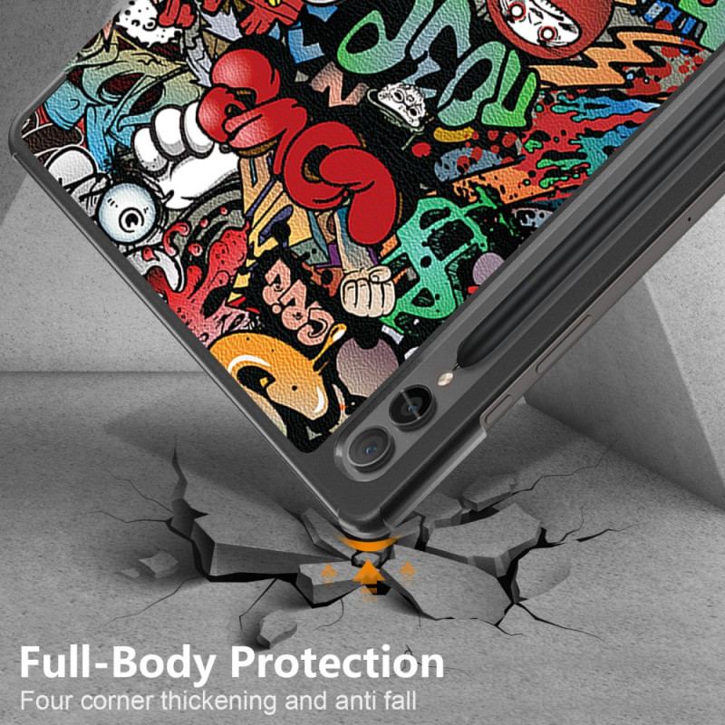 Samsung Galaxy Tab S9 Fe Plus Smuk Graffiti