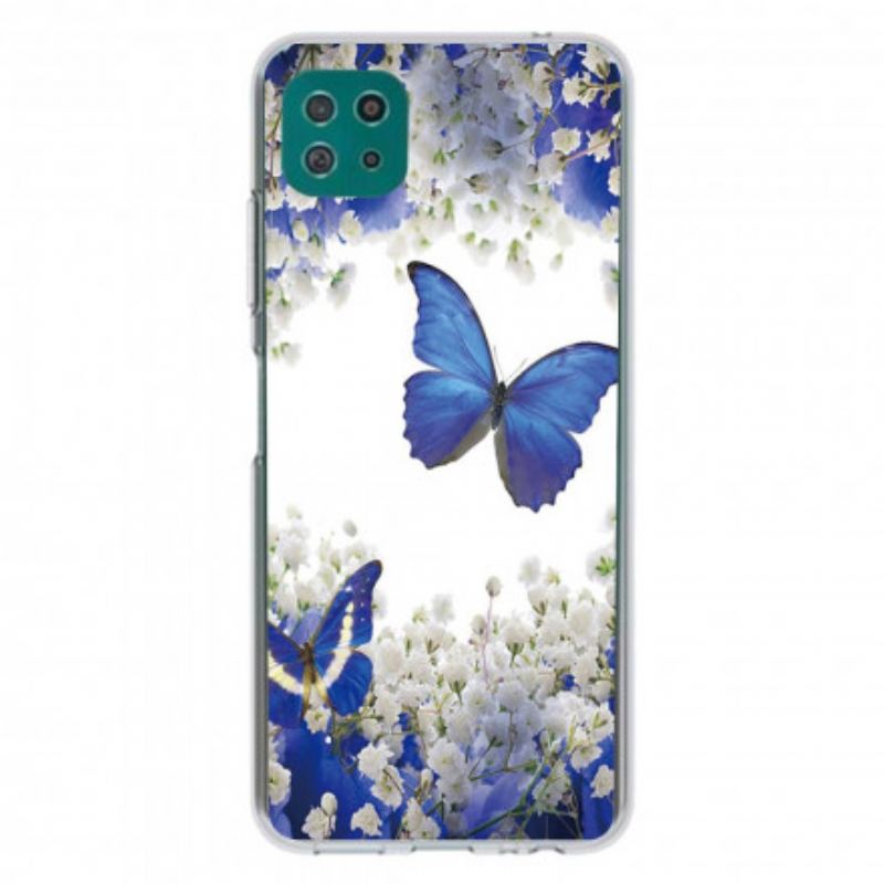 Cover Samsung Galaxy A22 5G Design Sommerfugle