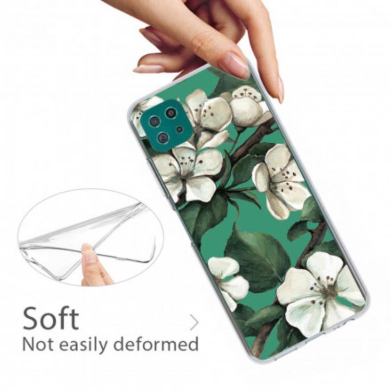 Cover Samsung Galaxy A22 5G Farverig Blomst