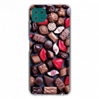 Cover Samsung Galaxy A22 5G Fleksibel Chokolade