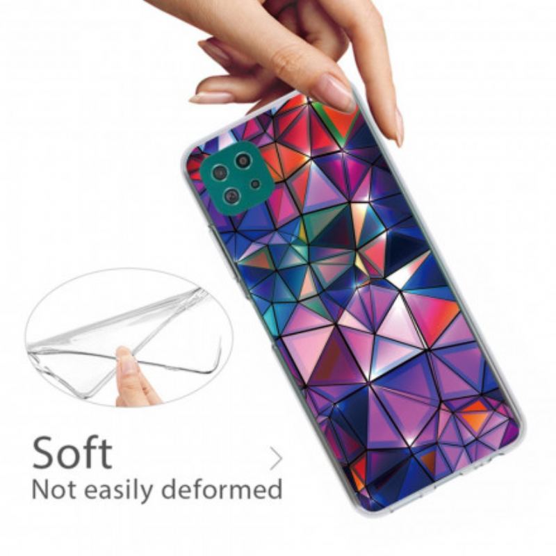 Cover Samsung Galaxy A22 5G Fleksibel Geometri