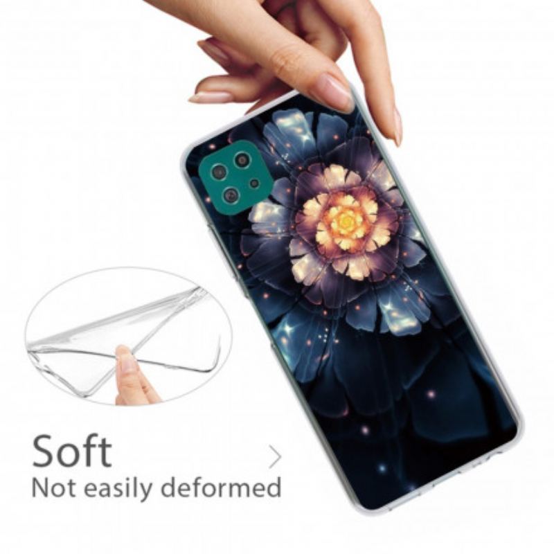 Cover Samsung Galaxy A22 5G Fleksible Blomster