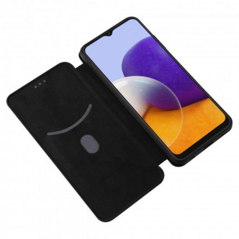 Cover Samsung Galaxy A22 5G Flip Cover Kulfiber