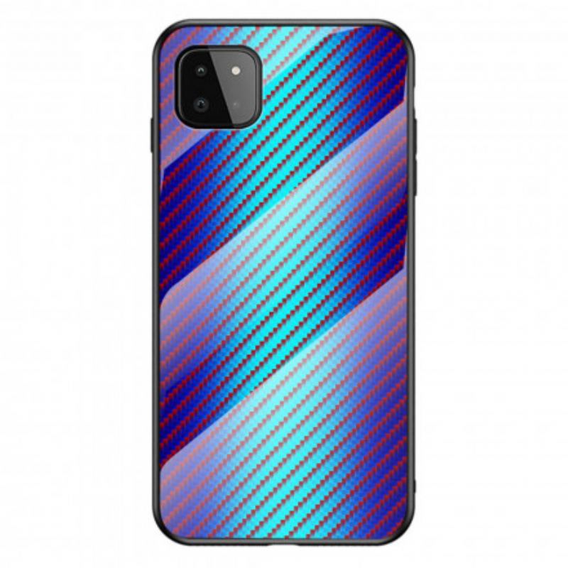 Cover Samsung Galaxy A22 5G Kulfiber Hærdet Glas