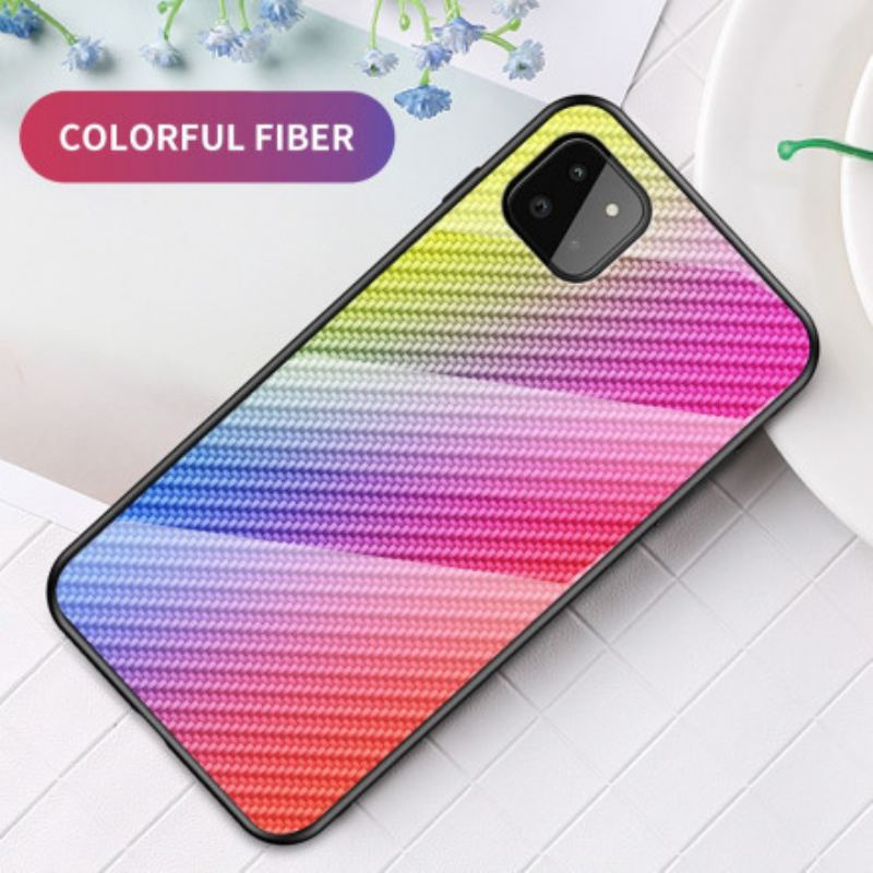 Cover Samsung Galaxy A22 5G Kulfiber Hærdet Glas