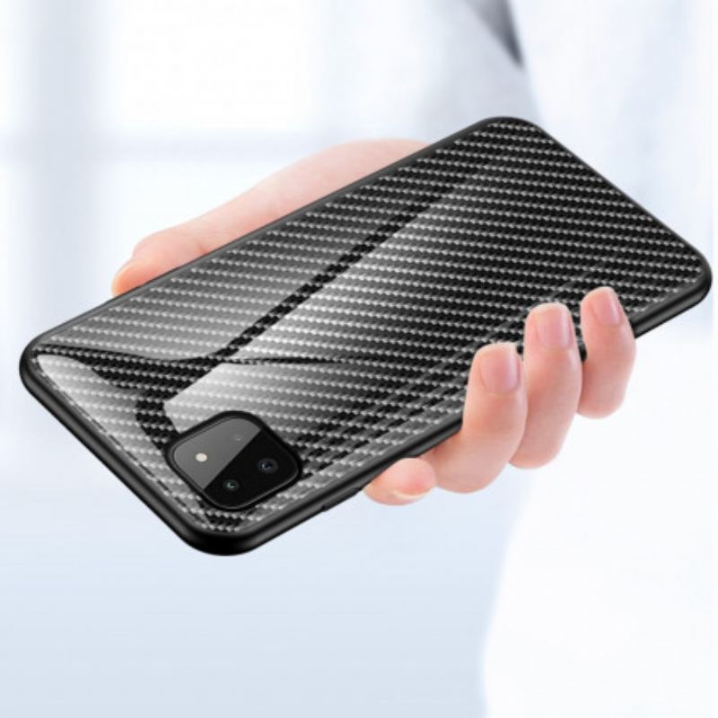 Cover Samsung Galaxy A22 5G Kulfiber Hærdet Glas