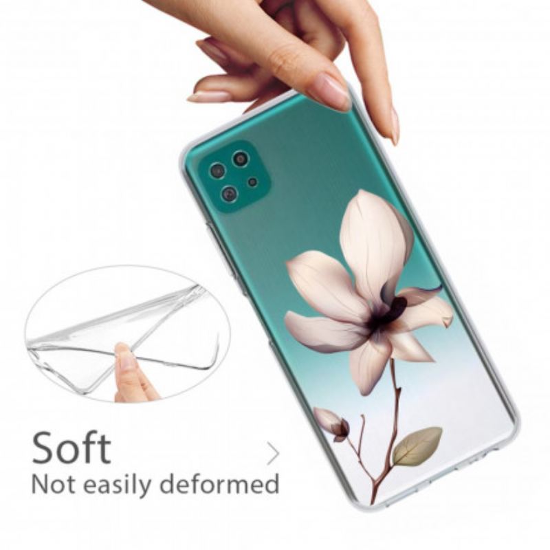 Cover Samsung Galaxy A22 5G Premium Blomster