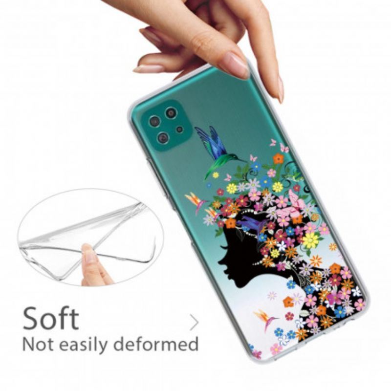 Cover Samsung Galaxy A22 5G Smukt Blomsterhoved