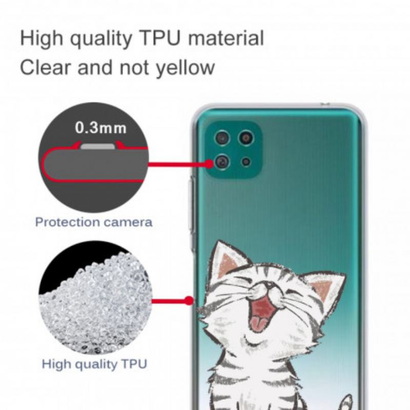 Cover Samsung Galaxy A22 5G Sød Kat