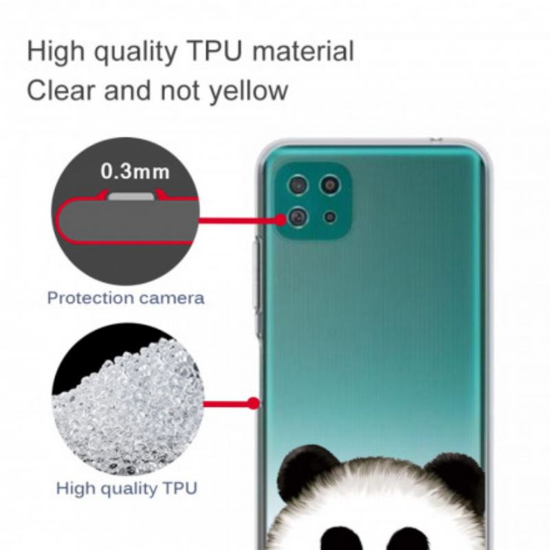 Cover Samsung Galaxy A22 5G Sømløs Panda