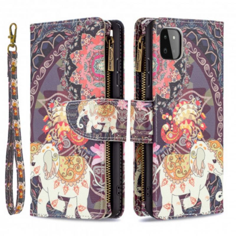 Flip Cover Samsung Galaxy A22 5G Elefant Lynlåslomme