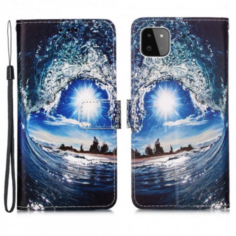 Flip Cover Samsung Galaxy A22 5G Elsker Bølgen