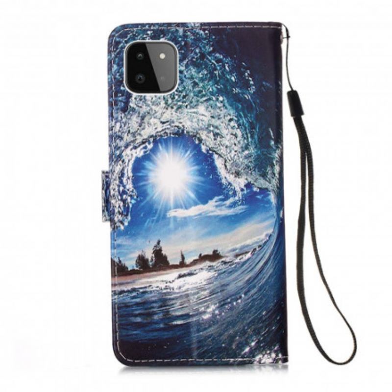 Flip Cover Samsung Galaxy A22 5G Elsker Bølgen