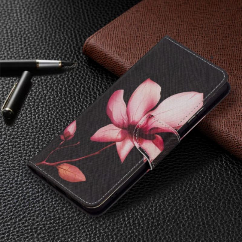 Flip Cover Samsung Galaxy A22 5G Lyserød Blomst