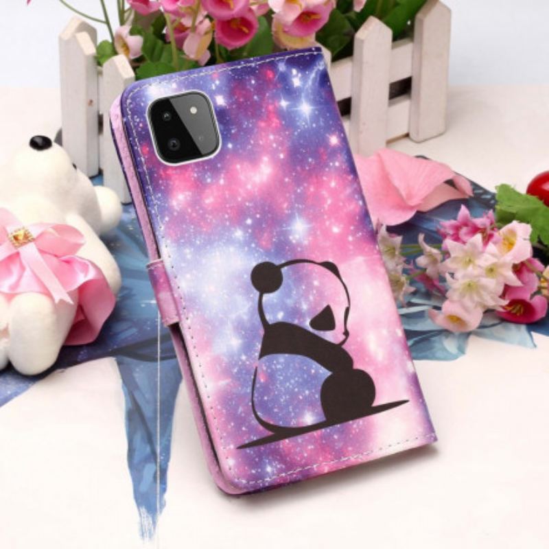 Flip Cover Samsung Galaxy A22 5G Panda Galaxy