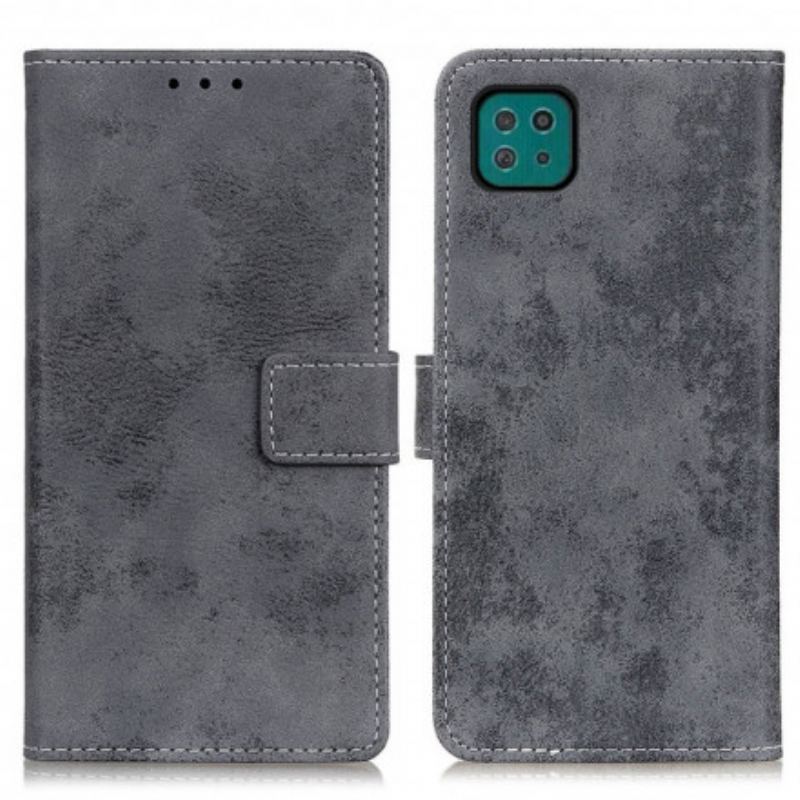 Flip Cover Samsung Galaxy A22 5G Vintage Lædereffekt