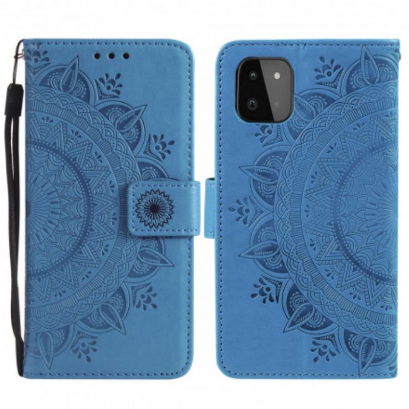 Læder Cover Samsung Galaxy A22 5G Sol Mandala