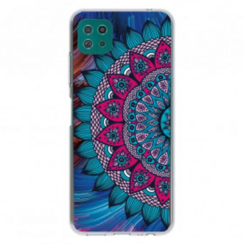 Mobilcover Samsung Galaxy A22 5G Farverig Mandala