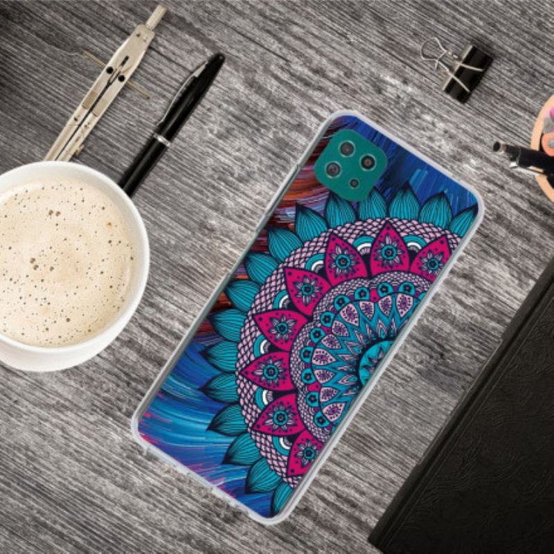 Mobilcover Samsung Galaxy A22 5G Farverig Mandala